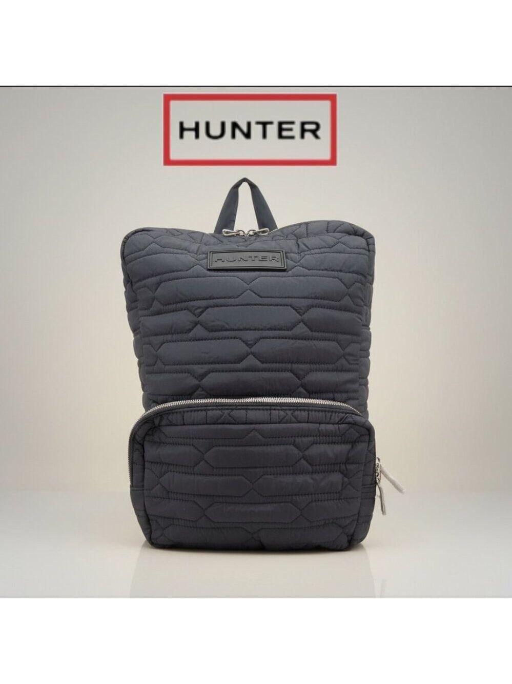 Hunter Quilted Nylon Backpack Black Laptop Travel Backpack NWOT